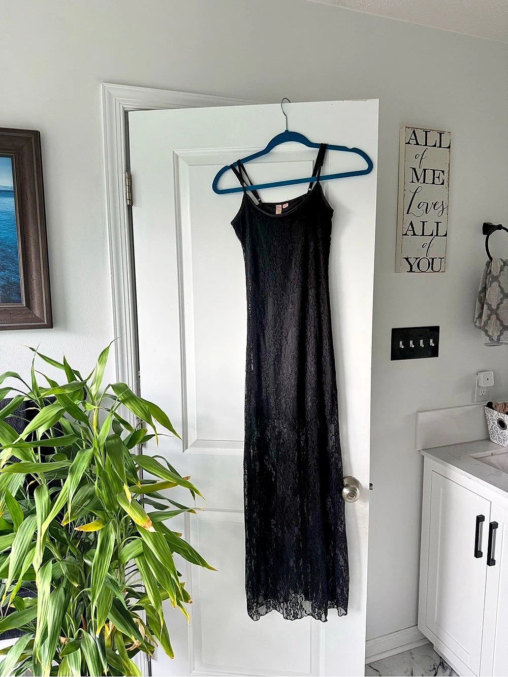 For Love & Lemons Black Lace Maxi Dress Size Medium